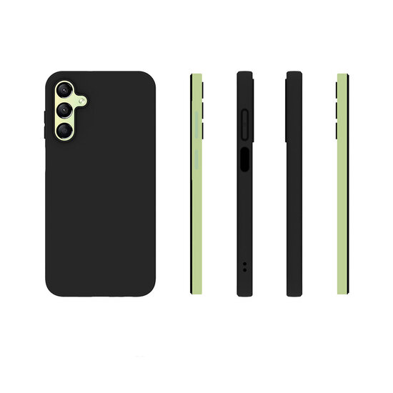 Samsung Galaxy A15 Hoesje - MobyDefend TPU Backcover - Mat Zwart