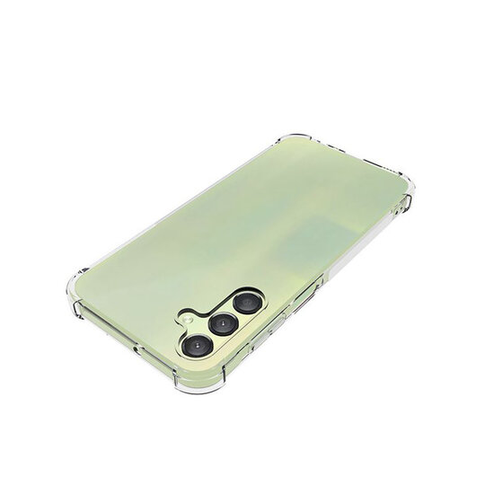 Samsung Galaxy A15 Hoesje - MobyDefend Transparante Shockproof TPU Backcover - Verstevigde Hoeken - Volledig Doorzichtig