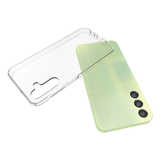 Samsung Galaxy A15 Hoesje - MobyDefend Transparante TPU Backcover - Volledig Doorzichtig