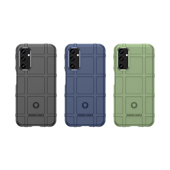 Samsung Galaxy A25 Hoesje - Mobydefend Rugged Shield TPU Backcover - Blauw