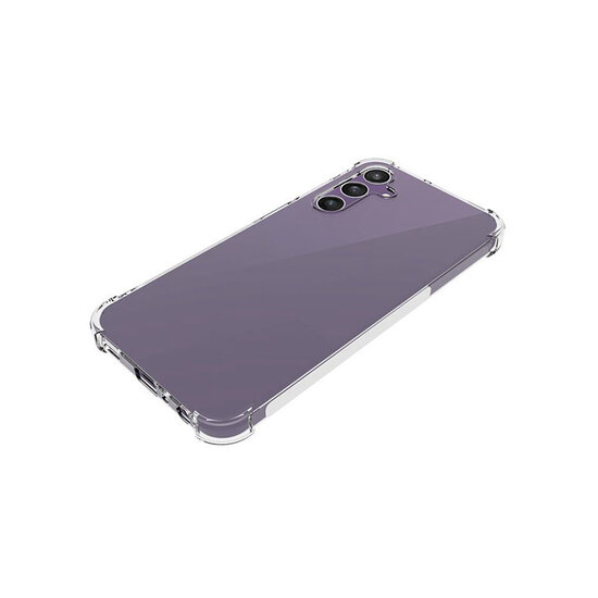 Samsung Galaxy A25 Hoesje - MobyDefend Transparante Shockproof TPU Backcover - Verstevigde Hoeken - Volledig Doorzichtig