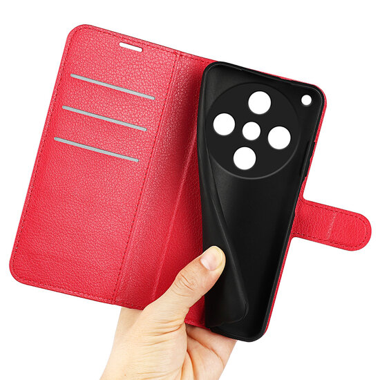 Oppo Find X8 Pro Hoesje - MobyDefend Kunstleren Wallet Book Case (Sluiting Voorkant) - Rood