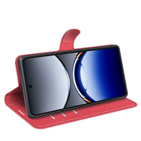 Oppo Find X8 Pro Hoesje - MobyDefend Kunstleren Wallet Book Case (Sluiting Voorkant) - Rood