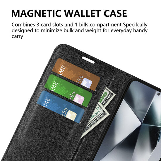 Samsung Galaxy S25 Ultra Hoesje - MobyDefend Kunstleren Wallet Book Case (Sluiting Voorkant) - Bruin