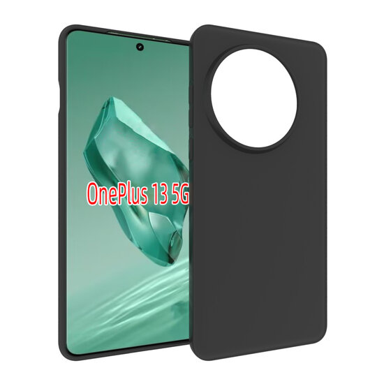 OnePlus 13 Hoesje - MobyDefend TPU Backcover - Mat Zwart