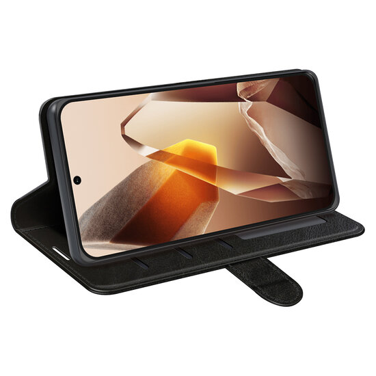 OnePlus 13 Hoesje - MobyDefend Wallet Book Case (Sluiting Achterkant) - Zwart