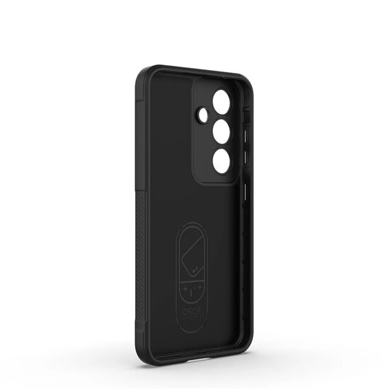 Samsung Galaxy S25 Hoesje - MobyDefend TPU Gripcase - Zwart