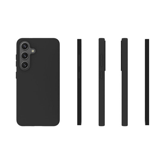 Samsung Galaxy S25 Hoesje - MobyDefend TPU Backcover - Mat Zwart