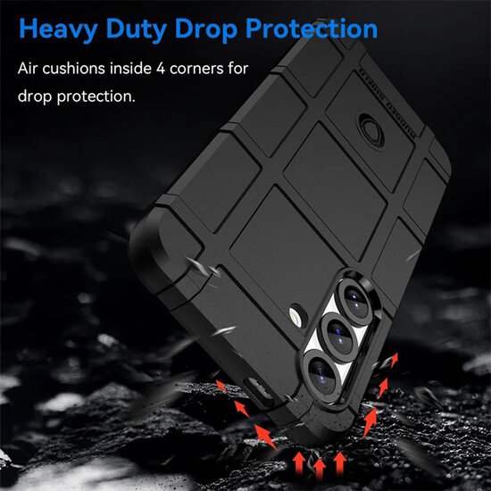 Samsung Galaxy S25 Plus (S25+) Hoesje - Mobydefend Rugged Shield TPU Backcover - Blauw
