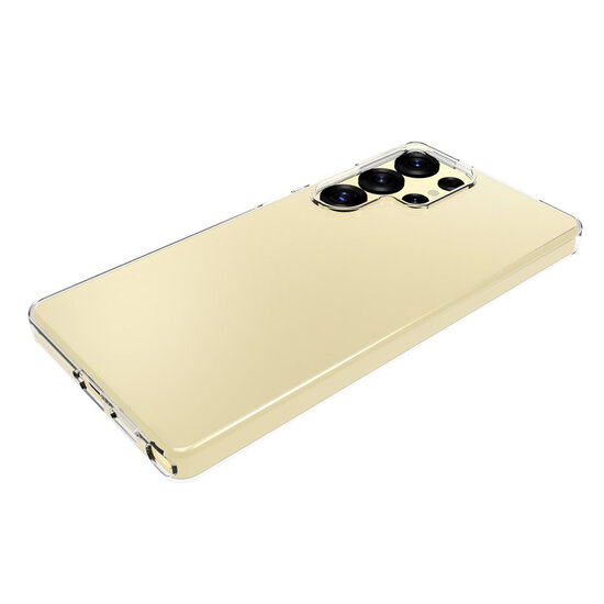 Samsung Galaxy S25 Ultra Hoesje - MobyDefend Transparante TPU Backcover - Volledig Doorzichtig