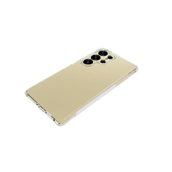 Samsung Galaxy S25 Ultra Hoesje - MobyDefend Transparante Shockproof TPU Backcover - Verstevigde Hoeken - Volledig Doorzichtig