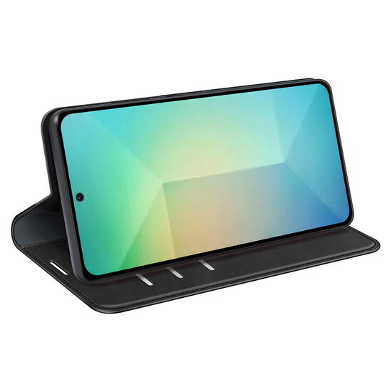 Samsung Galaxy S25 Hoesje - MobyDefend Luxe Wallet Bookcase (Magnetische Sluiting) - Zwart