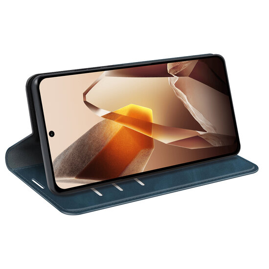 OnePlus 13 Hoesje - MobyDefend Luxe Wallet Bookcase (Magnetische Sluiting) - Blauw