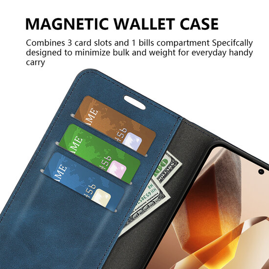 OnePlus 13 Hoesje - MobyDefend Luxe Wallet Bookcase (Magnetische Sluiting) - Rood