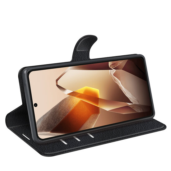 OnePlus 13 Hoesje - MobyDefend Kunstleren Wallet Book Case (Sluiting Voorkant) - Zwart