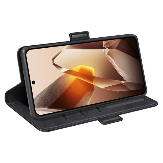 OnePlus 13 Hoesje - MobyDefend Luxe Wallet Book Case (Sluiting Zijkant) - Zwart