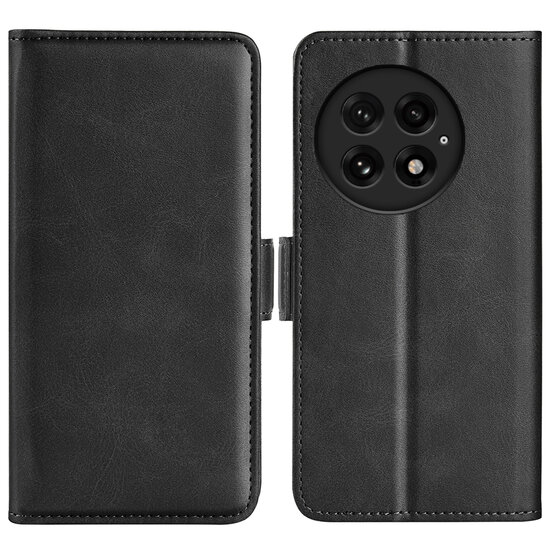 OnePlus 13 Hoesje - MobyDefend Luxe Wallet Book Case (Sluiting Zijkant) - Zwart