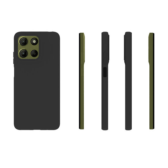 Motorola Moto G15 / G15 Power Hoesje - MobyDefend TPU Backcover - Mat Zwart