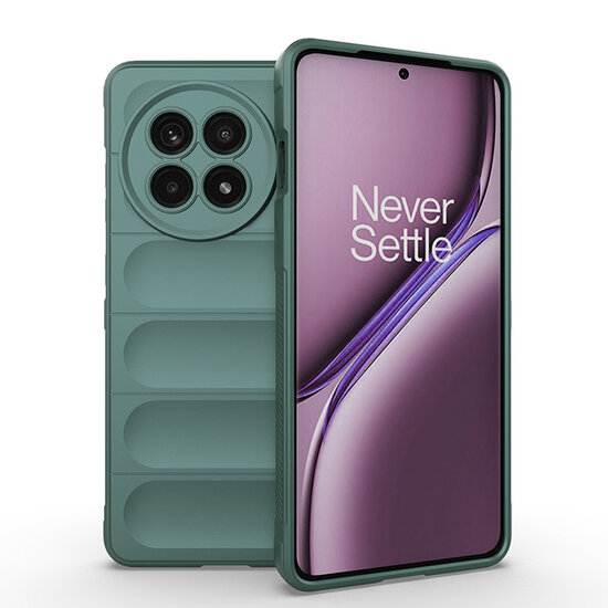 OnePlus 13R Hoesje - MobyDefend TPU Gripcase - Groen
