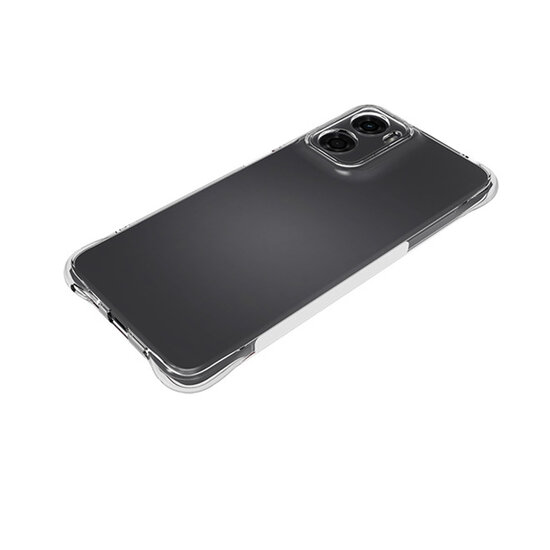 Motorola Moto E15 / G05 Hoesje - MobyDefend Transparante Shockproof TPU Backcover - Verstevigde Hoeken - Volledig Doorzichtig