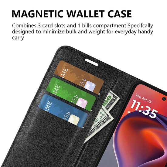 Motorola Moto G15 / G15 Power Hoesje - MobyDefend Kunstleren Wallet Book Case (Sluiting Voorkant) - Rood