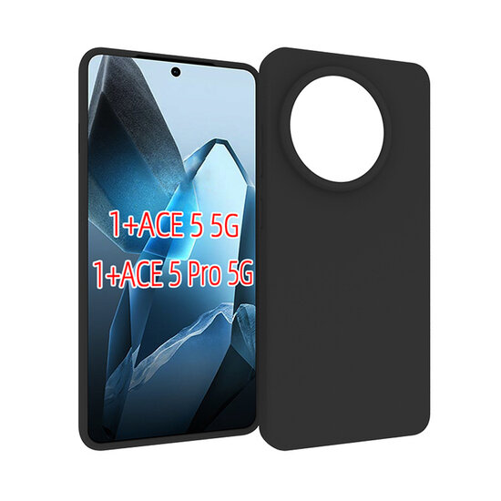 OnePlus 13R Hoesje - MobyDefend TPU Backcover - Mat Zwart