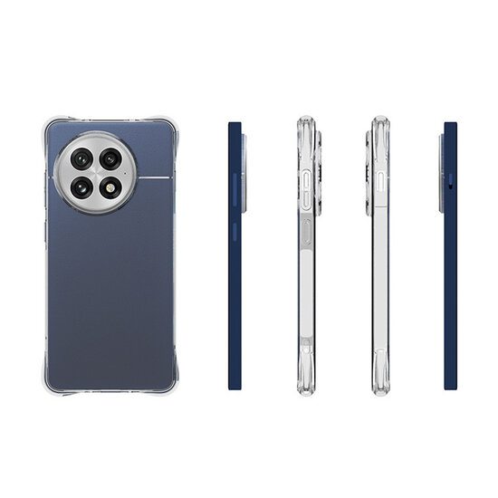 OnePlus 13R Hoesje - MobyDefend Transparante Shockproof TPU Backcover - Verstevigde Hoeken - Volledig Doorzichtig