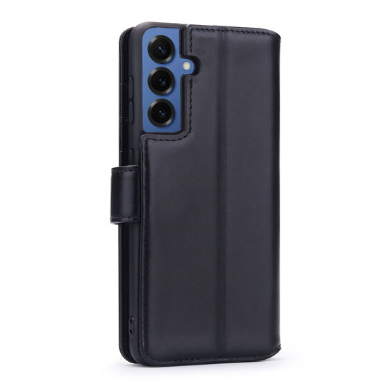 Samsung Galaxy S25 Plus (S25+) Hoesje - Luxe MobyDefend Wallet Bookcase - Zwart
