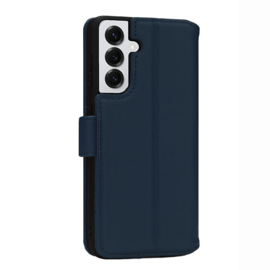 Samsung Galaxy S25 Hoesje - Luxe MobyDefend Wallet Bookcase - Blauw