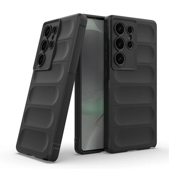 Samsung Galaxy S25 Ultra Hoesje - MobyDefend TPU Gripcase - Paars
