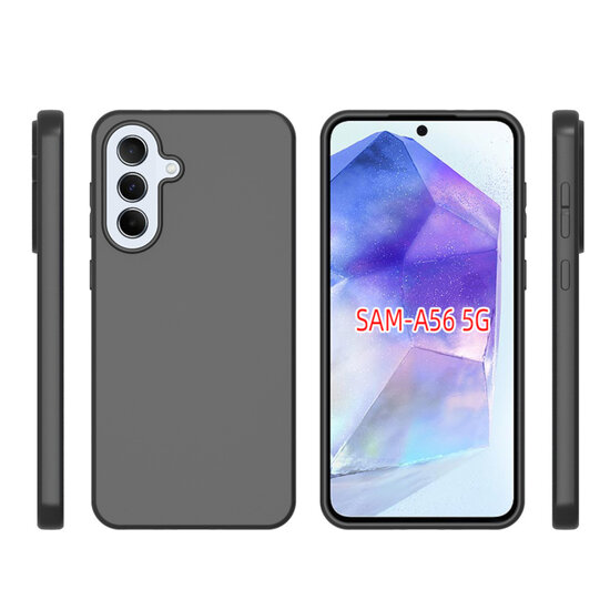 Samsung Galaxy A36 / Galaxy A56 Hoesje - MobyDefend TPU Backcover - Mat Zwart