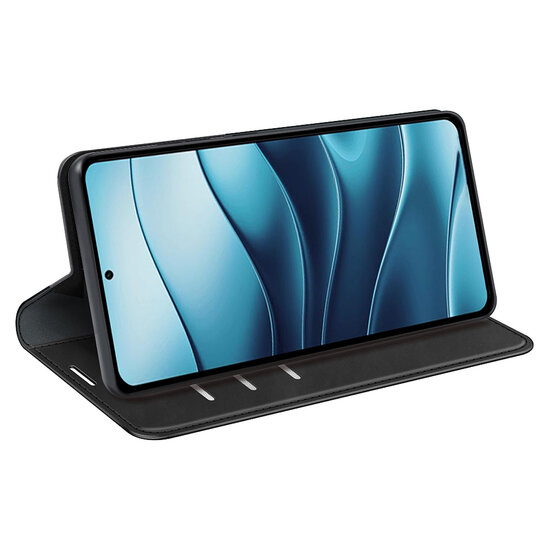 Xiaomi Redmi Note 14 5G Hoesje - MobyDefend Luxe Wallet Bookcase (Magnetische Sluiting) - Zwart