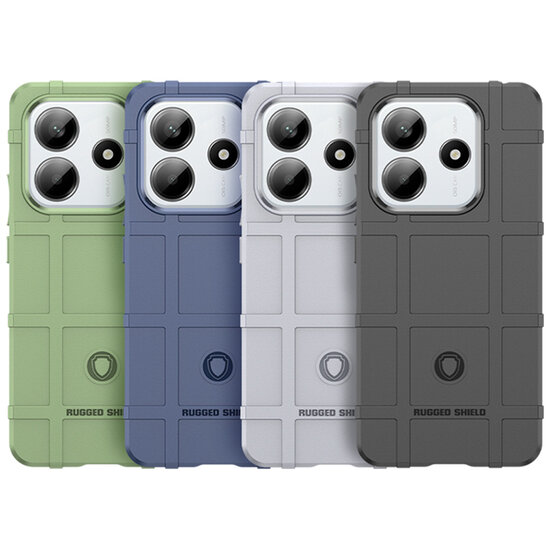 Xiaomi Redmi Note 14 5G Hoesje - Mobydefend Rugged Shield TPU Backcover - Zwart