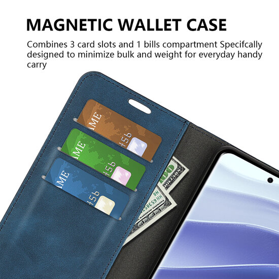 Xiaomi Redmi Note 14 Pro 5G Hoesje - MobyDefend Luxe Wallet Bookcase (Magnetische Sluiting) - Zwart