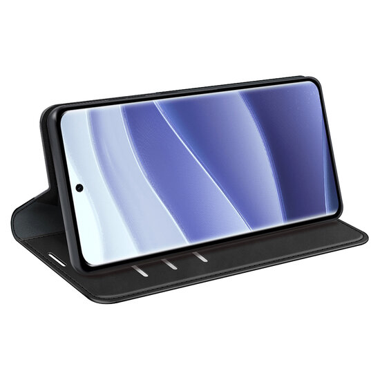 Xiaomi Redmi Note 14 Pro 5G Hoesje - MobyDefend Luxe Wallet Bookcase (Magnetische Sluiting) - Zwart