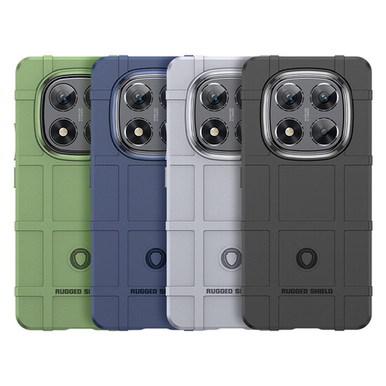 Xiaomi Redmi Note 14 Pro 5G Hoesje - Mobydefend Rugged Shield TPU Backcover - Zwart