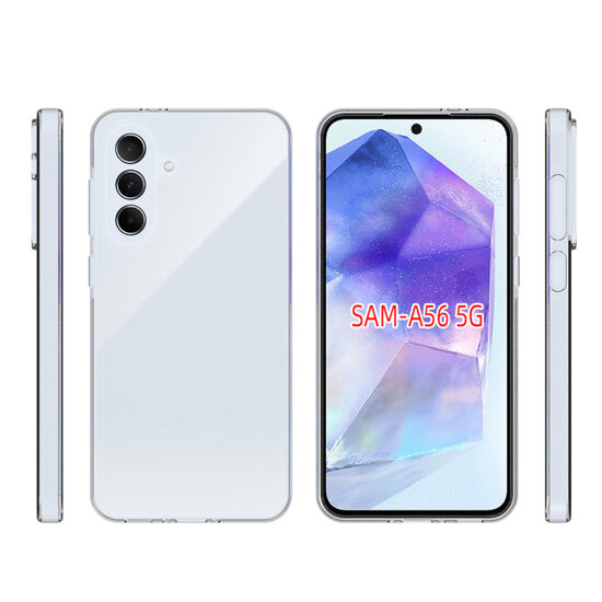 Samsung Galaxy A36 / Galaxy A56 Hoesje - MobyDefend Transparante TPU Backcover - Volledig Doorzichtig