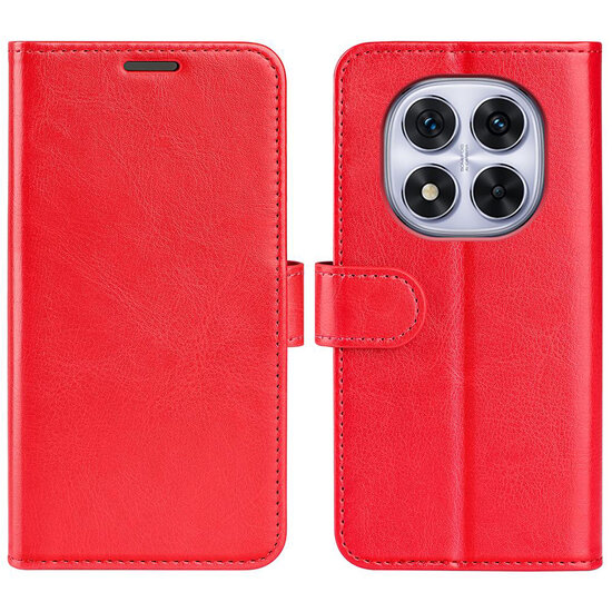 Xiaomi Redmi Note 14 Pro 5G Hoesje - MobyDefend Wallet Book Case (Sluiting Achterkant) - Rood