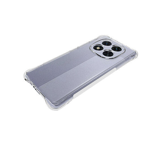 Xiaomi Redmi Note 14 Pro 4G Hoesje - MobyDefend Transparante Shockproof TPU Backcover - Verstevigde Hoeken - Volledig Doorzichtig
