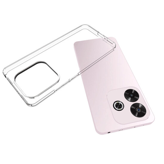 Xiaomi Redmi Note 14 5G Hoesje - MobyDefend Transparante TPU Backcover - Volledig Doorzichtig