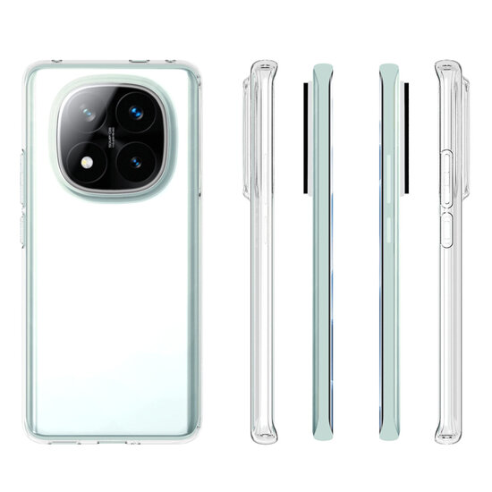 Xiaomi Redmi Note 14 Pro Plus Hoesje - MobyDefend Transparante TPU Backcover - Volledig Doorzichtig