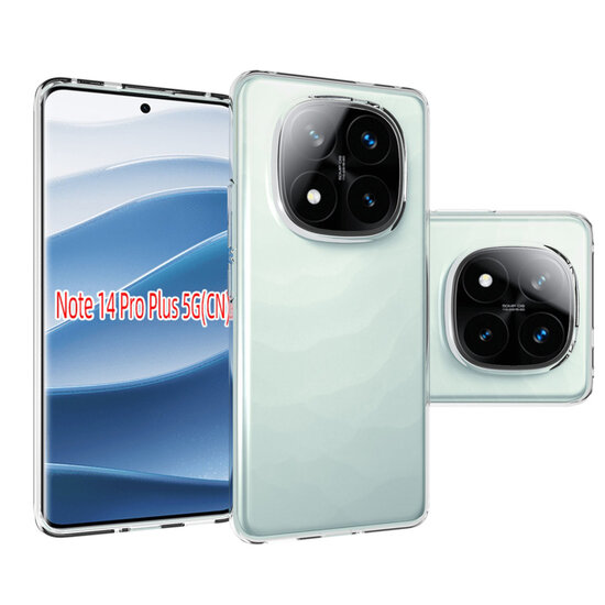Xiaomi Redmi Note 14 Pro Plus Hoesje - MobyDefend Transparante TPU Backcover - Volledig Doorzichtig