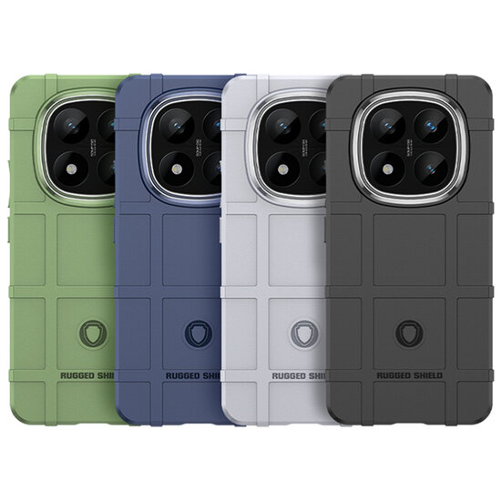 Xiaomi Redmi Note 14 Pro Plus Hoesje - Mobydefend Rugged Shield TPU Backcover - Blauw