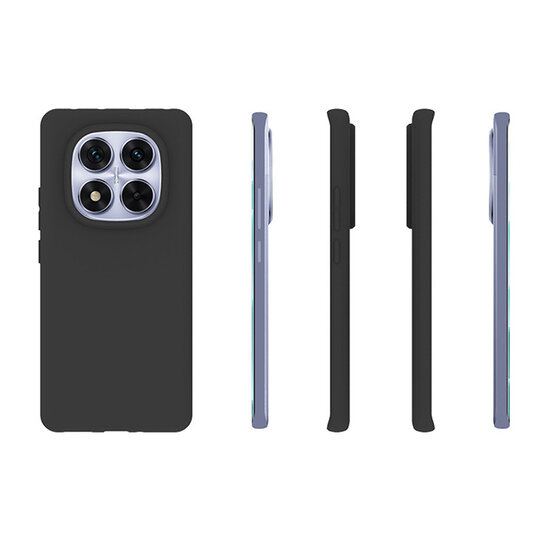 Xiaomi Redmi Note 14 Pro 5G Hoesje - MobyDefend TPU Backcover - Mat Zwart