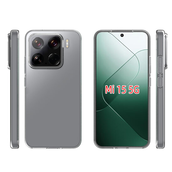Xiaomi 15 Hoesje - MobyDefend Transparante TPU Backcover - Volledig Doorzichtig
