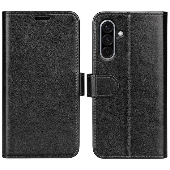 Samsung Galaxy A36 / Galaxy A56 Hoesje - MobyDefend Wallet Book Case (Sluiting Achterkant) - Zwart