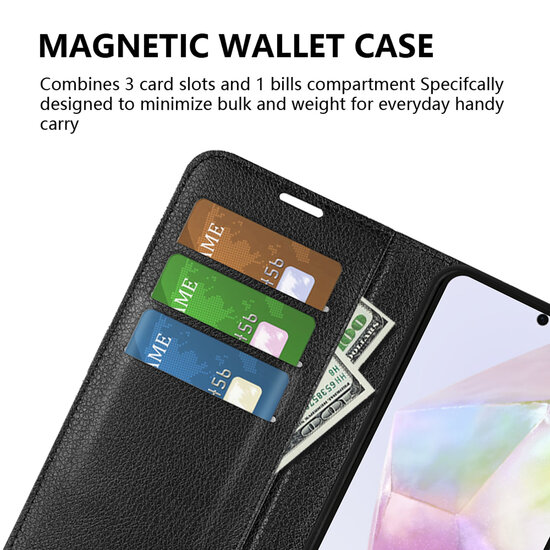 Samsung Galaxy A36 / Galaxy A56 Hoesje - MobyDefend Kunstleren Wallet Book Case (Sluiting Voorkant) - Bruin
