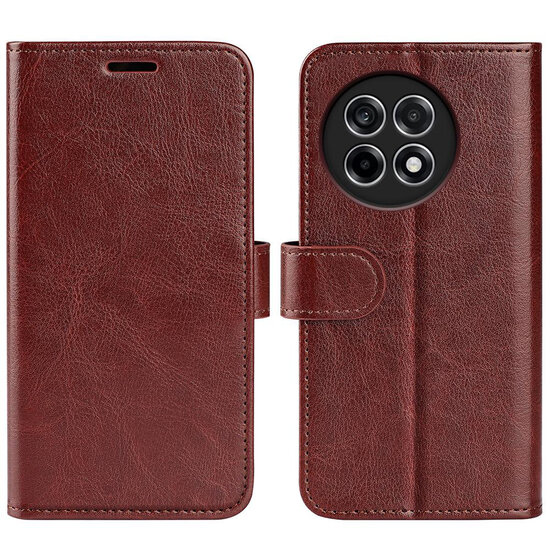 OnePlus 13R Hoesje - MobyDefend Wallet Book Case (Sluiting Achterkant) - Bruin