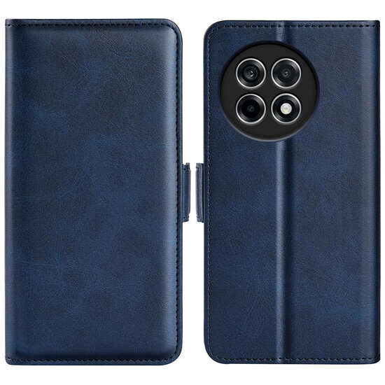 OnePlus 13R Hoesje - MobyDefend Luxe Wallet Book Case (Sluiting Zijkant) - Blauw