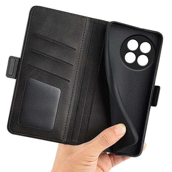OnePlus 13R Hoesje - MobyDefend Luxe Wallet Book Case (Sluiting Zijkant) - Zwart